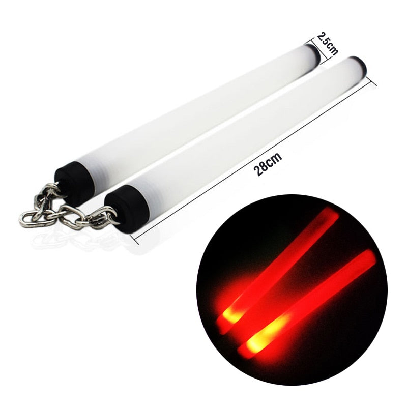 LED light Up nunchaku With Chain