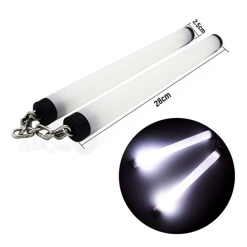 LED light Up nunchaku With Chain