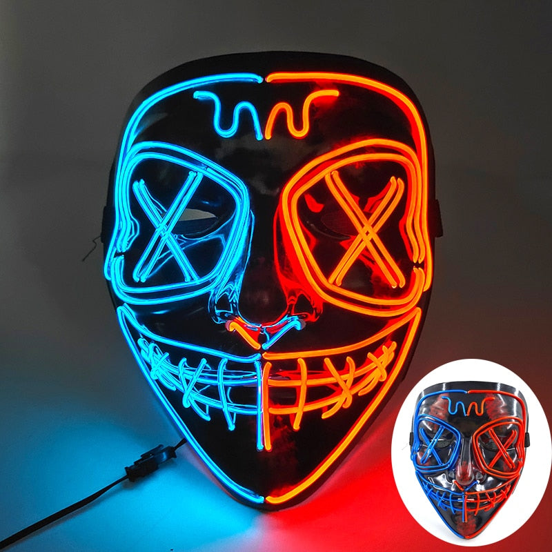 Led Glowing Purge Face Mask