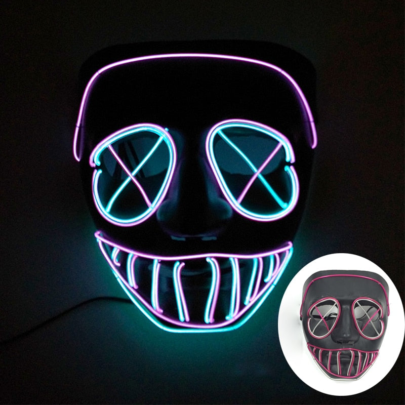 Led Glowing Purge Face Mask