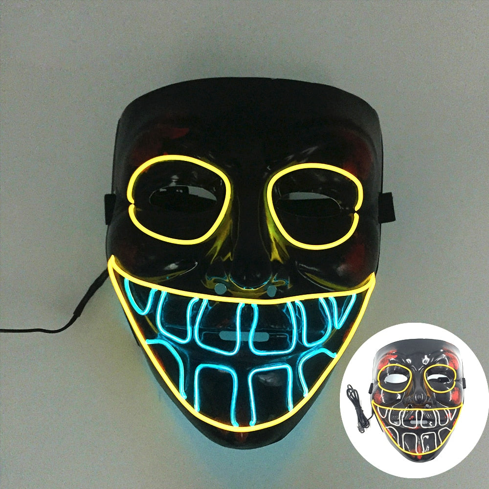 Led Glowing Purge Face Mask