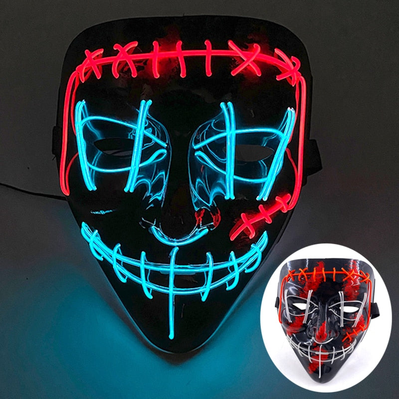 Led Glowing Purge Face Mask