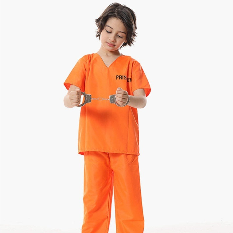 Orange Prisoner Jumpsuit Costume