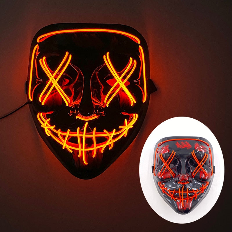 Led Glowing Purge Face Mask