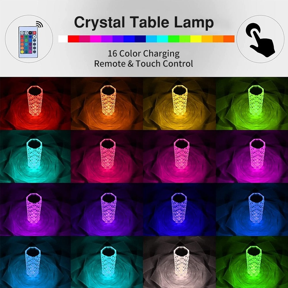 Crystal Led Table Lamp