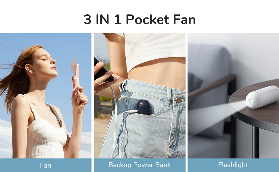 3-in-1 Pocket Fan