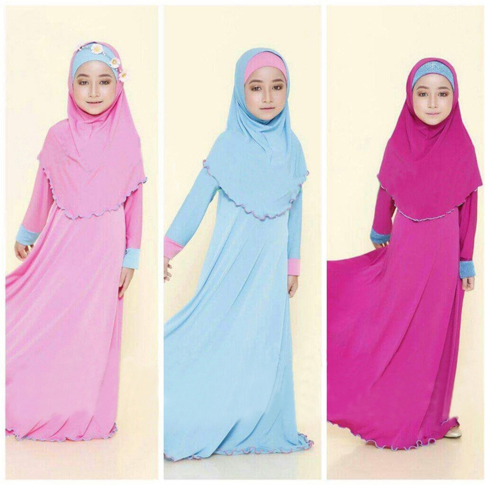 Muslim Girls Abaya With Hijab