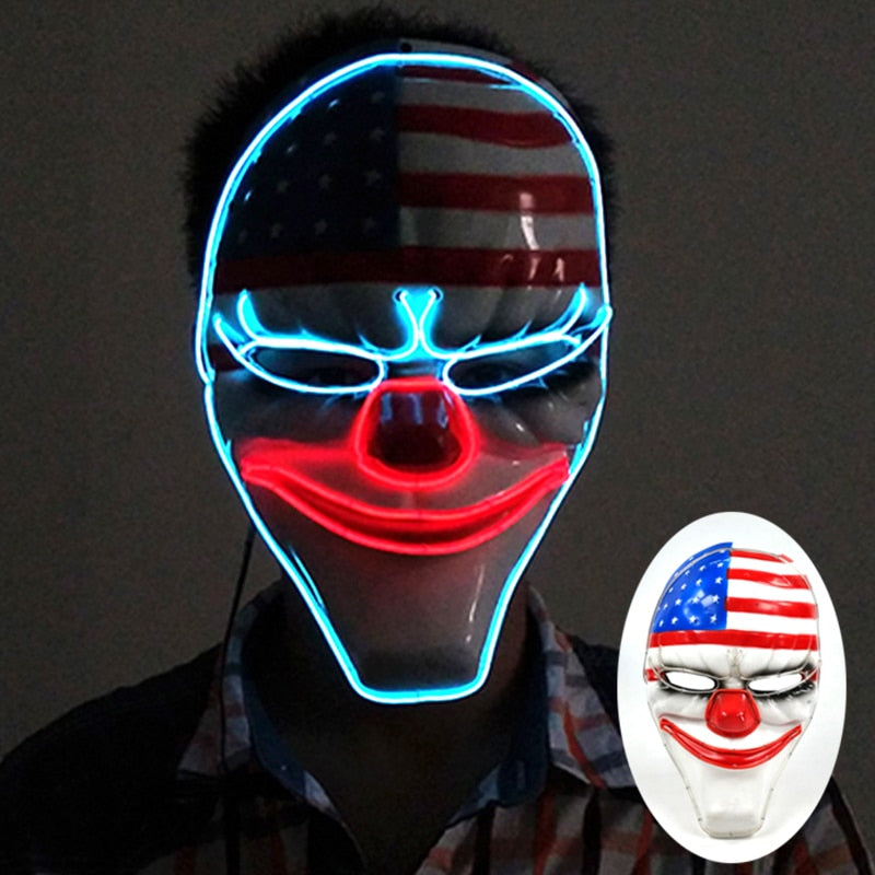 Led Glowing Purge Face Mask