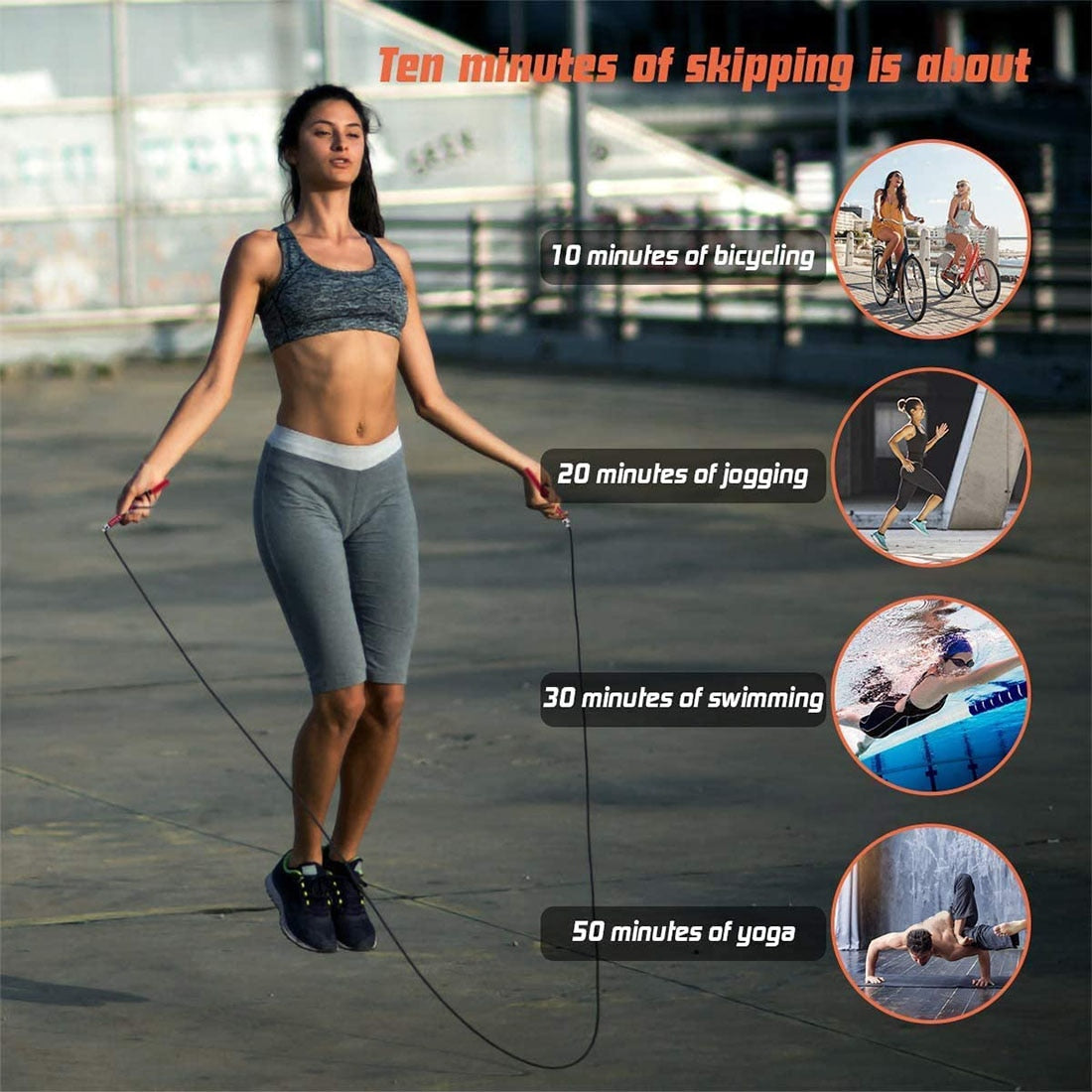 Steel Wired Skipping Speed Rope