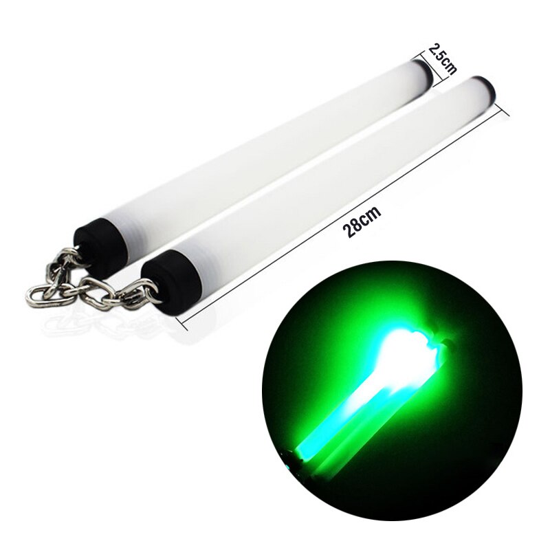 LED light Up nunchaku With Chain