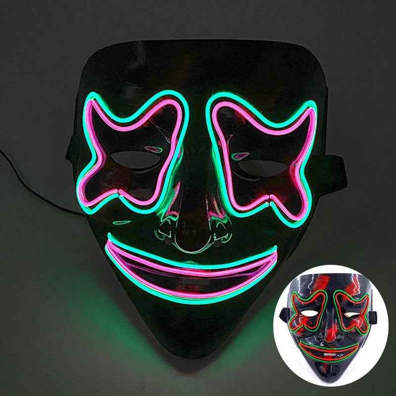 Led Glowing Purge Face Mask