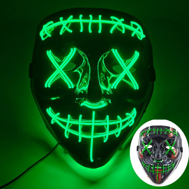 Led Glowing Purge Face Mask