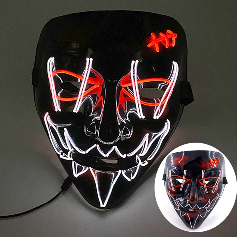 Led Glowing Purge Face Mask