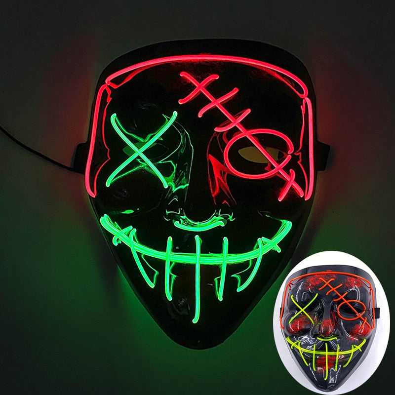 Led Glowing Purge Face Mask