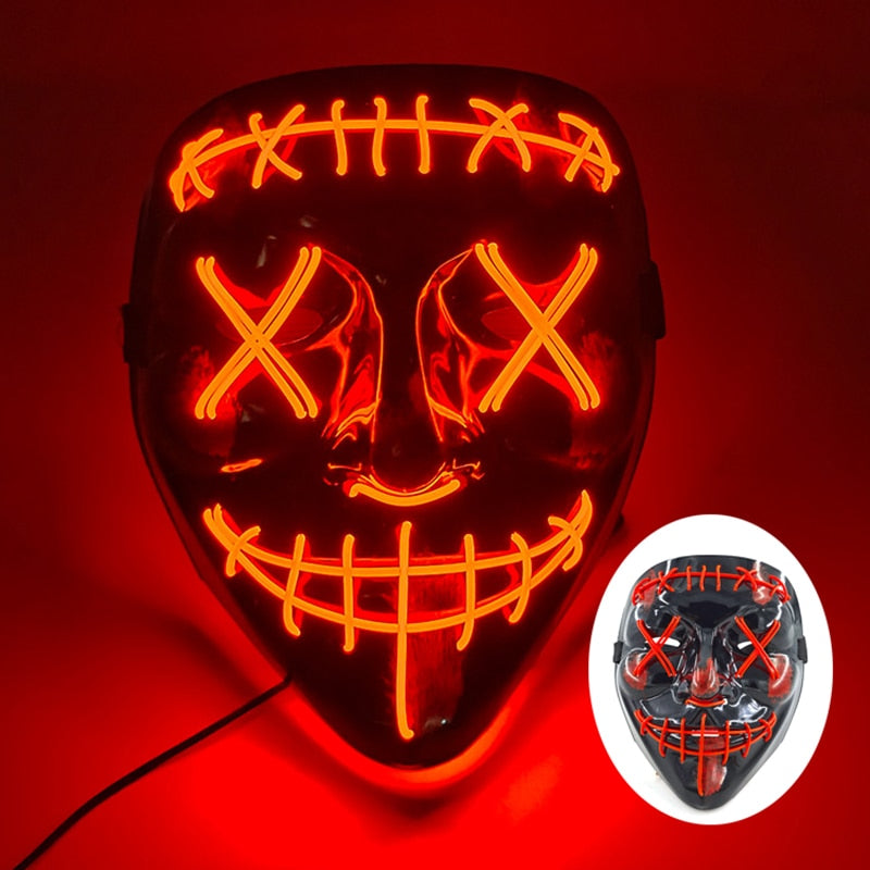 Led Glowing Purge Face Mask