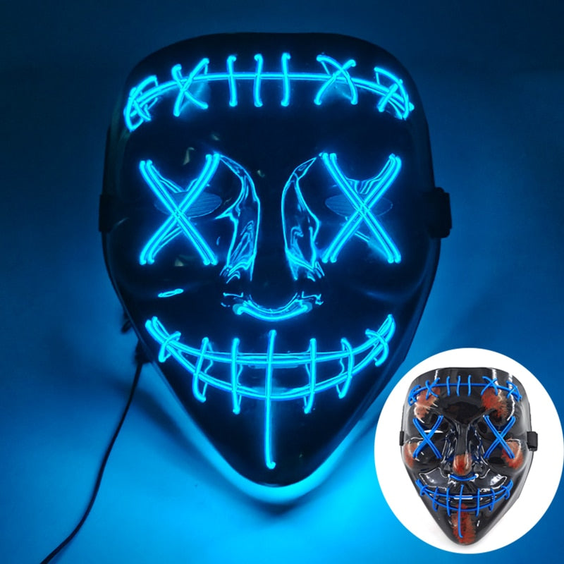 Led Glowing Purge Face Mask