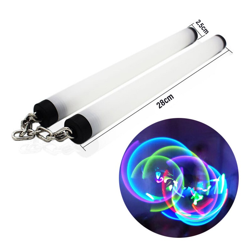 LED light Up nunchaku With Chain