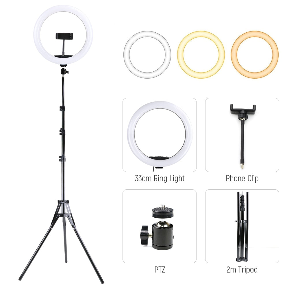 LED Selfie Ring Light With Tripod Stand