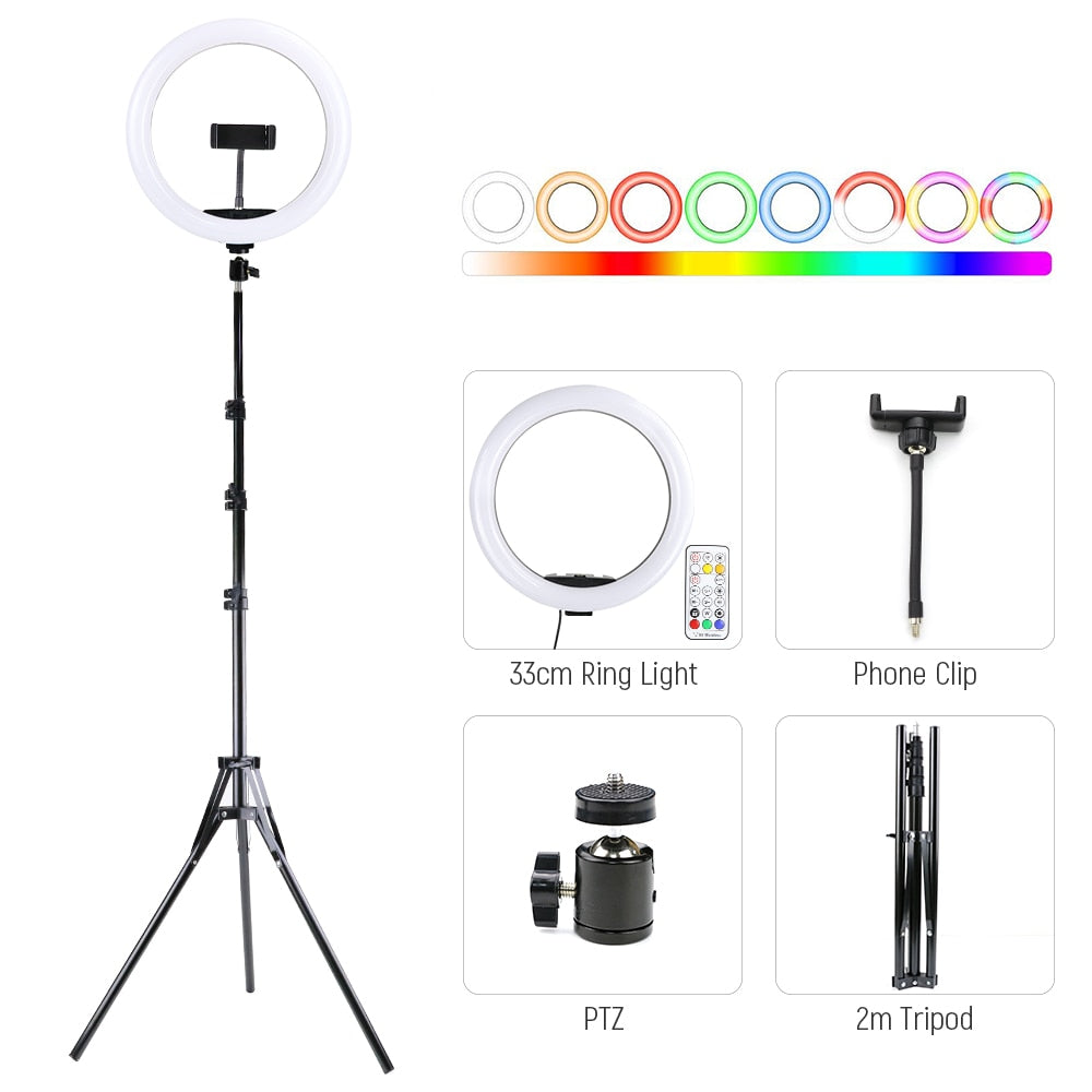 LED Selfie Ring Light With Tripod Stand