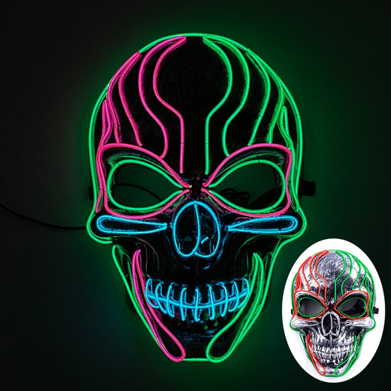 Led Glowing Purge Face Mask