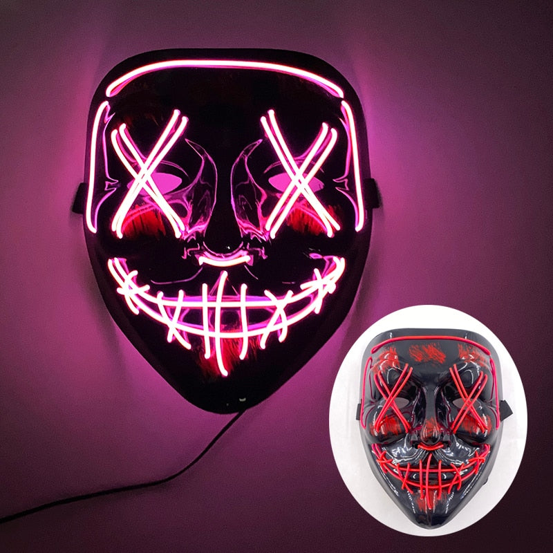 Led Glowing Purge Face Mask