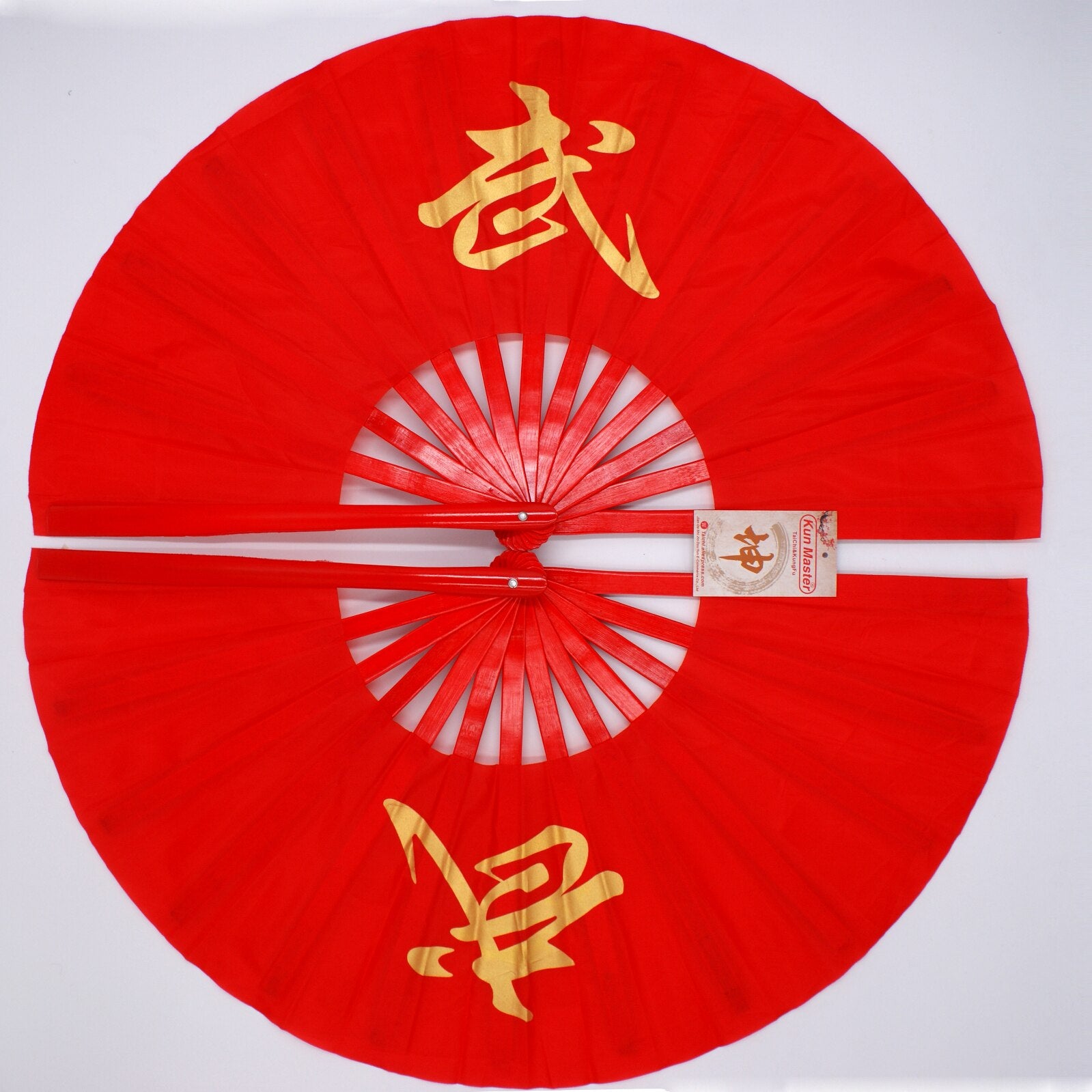 Bamboo Plastic Kung Fu Tai Chi Fan