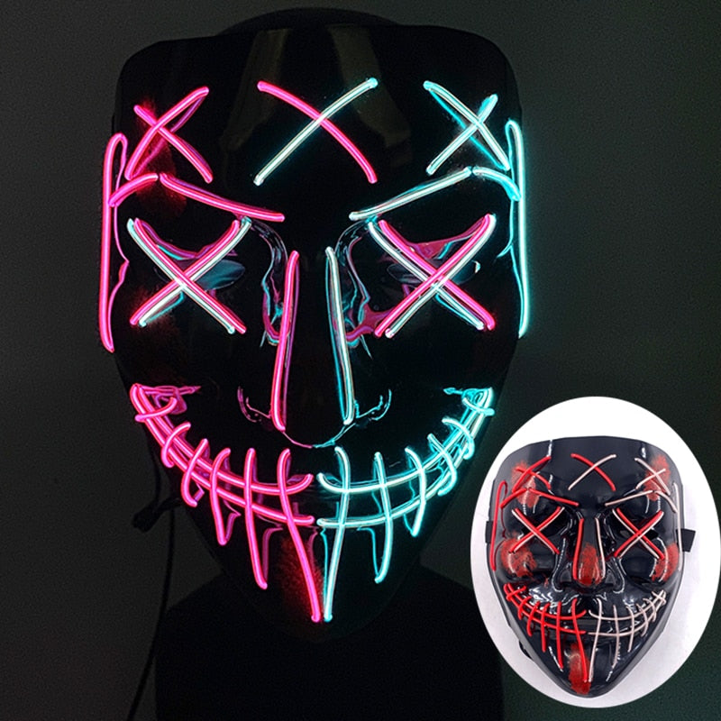 Led Glowing Purge Face Mask