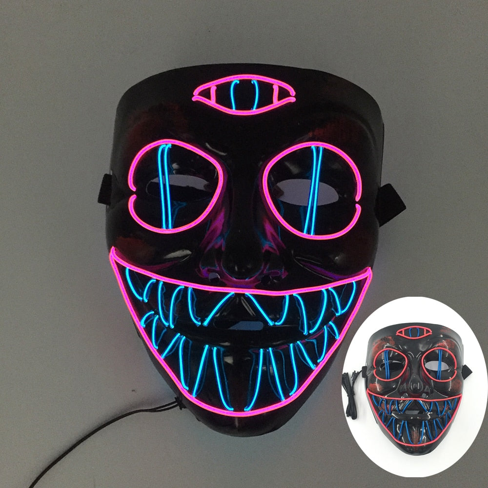 Led Glowing Purge Face Mask