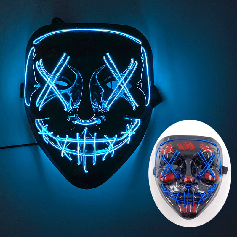 Led Glowing Purge Face Mask