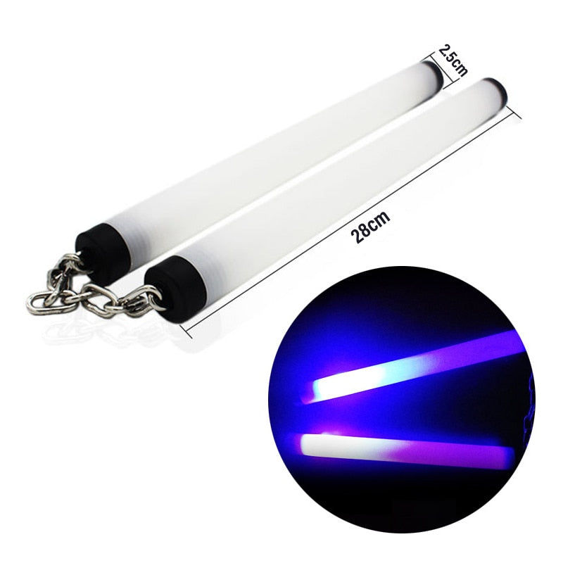 LED light Up nunchaku With Chain