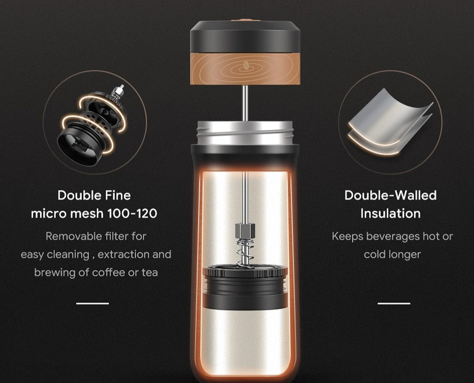 2 In 1 Insulated Mug and French Press