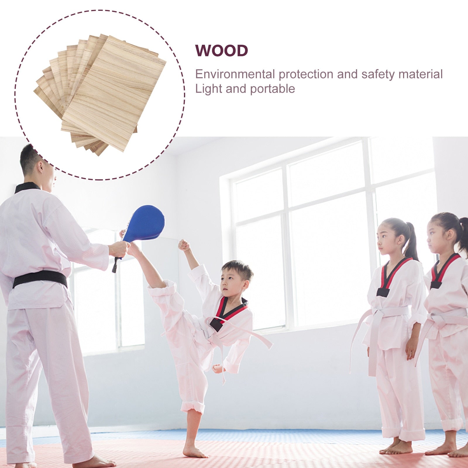 Wooden Break Board 10pcs Set