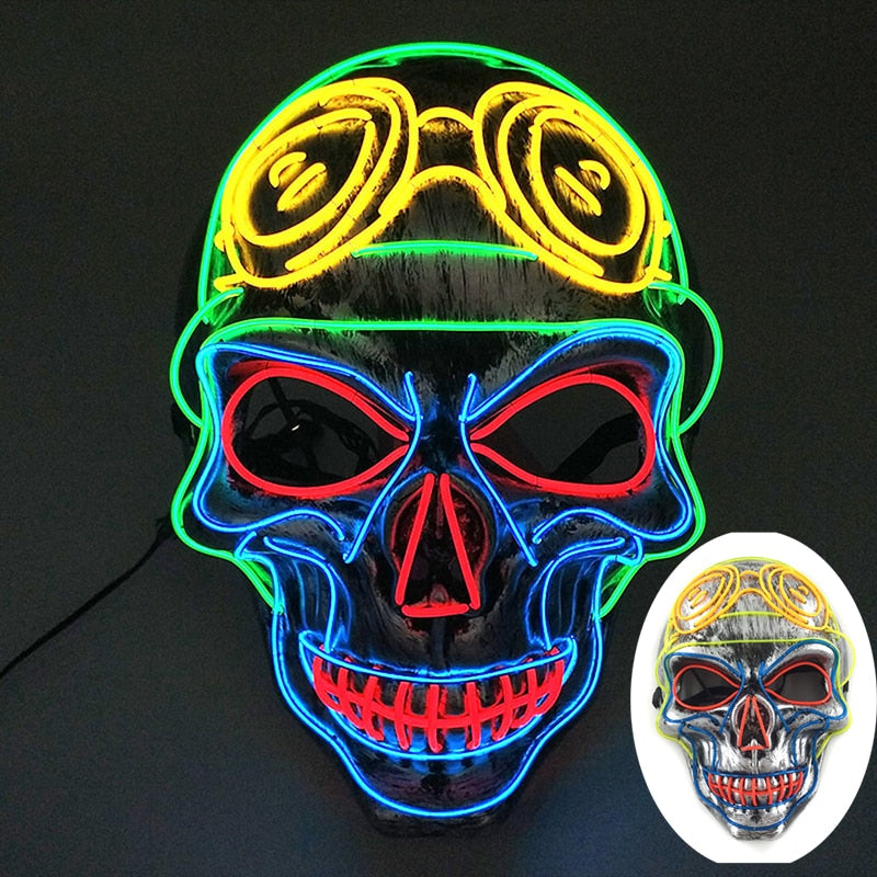 Led Glowing Purge Face Mask