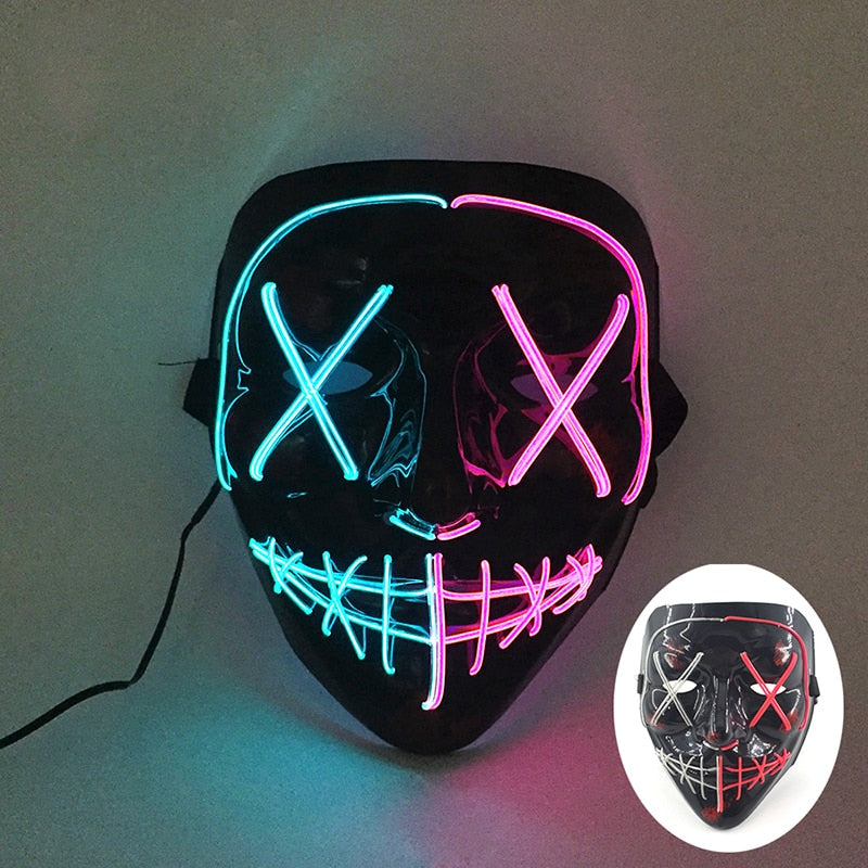 Led Glowing Purge Face Mask