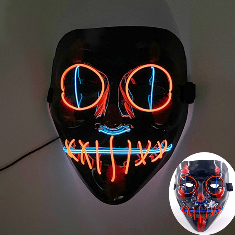 Led Glowing Purge Face Mask