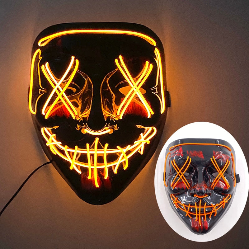 Led Glowing Purge Face Mask