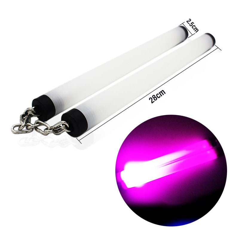 LED light Up nunchaku With Chain