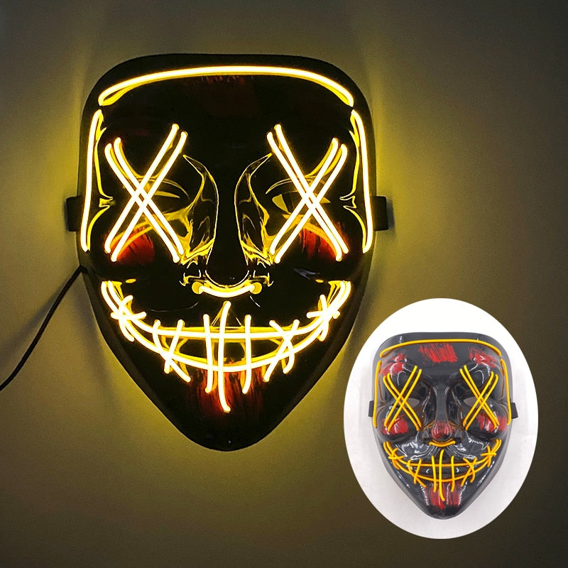 Led Glowing Purge Face Mask