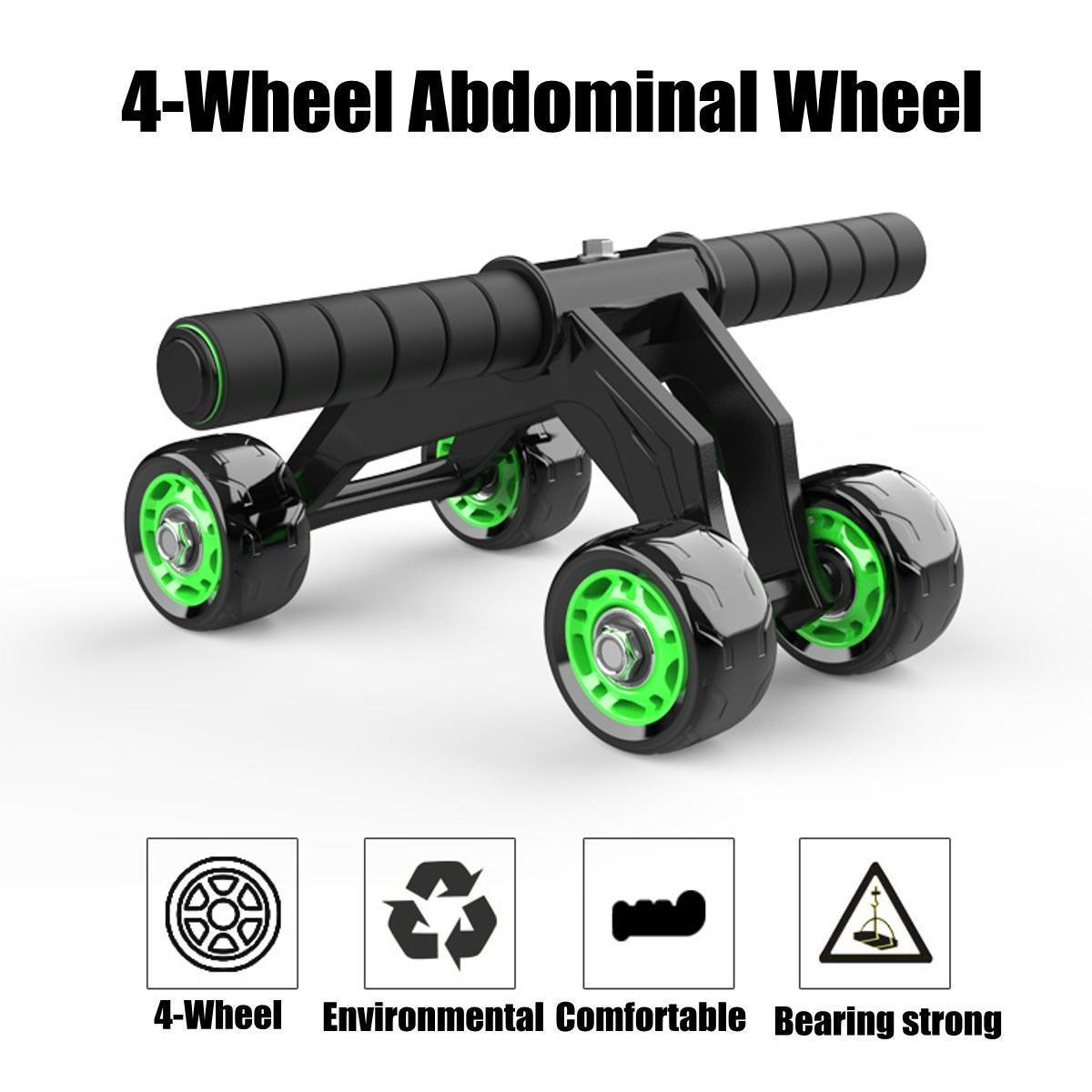 4 Wheels Abdominal Muscle Roller Exercise Equipment