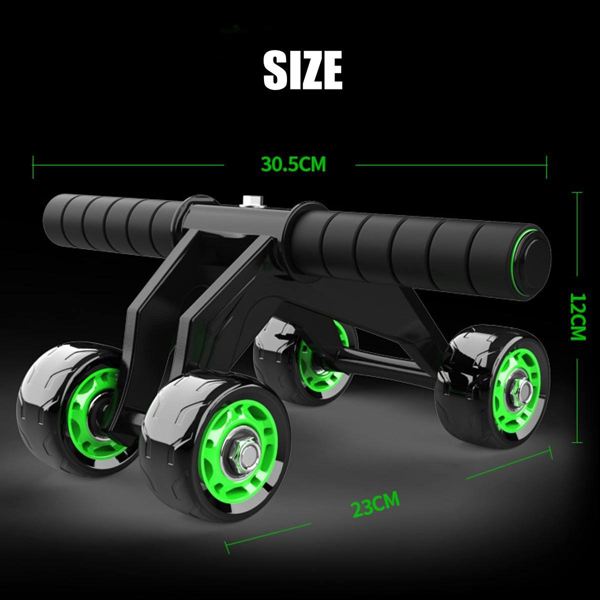 4 Wheels Abdominal Muscle Roller Exercise Equipment